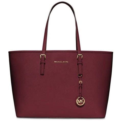 michael kors jet set travel medium tz multifunction tote cherry